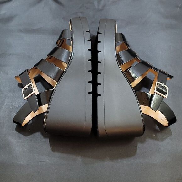 BRAND NEW SODA KARBIE-S WEDGE OPEN TOE MULTI-STRAP PLATFORM SANDALS - Picture 9 of 16
